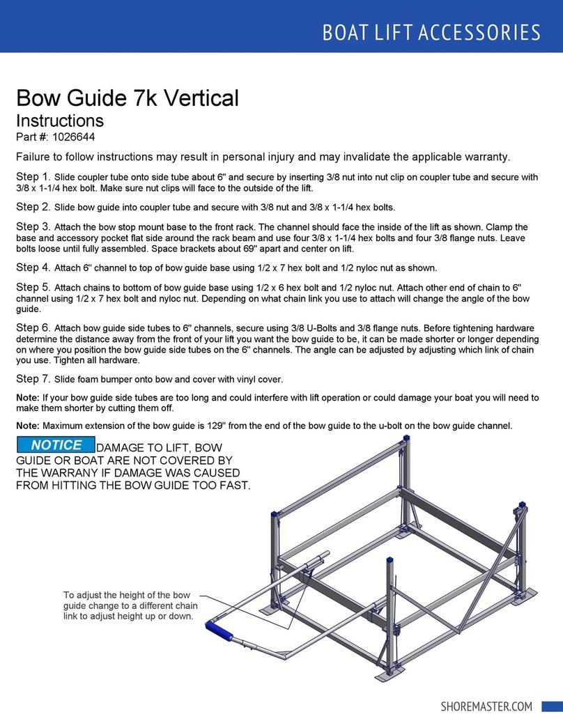 Shoremaster Bow Guide 7k Vertical instructions