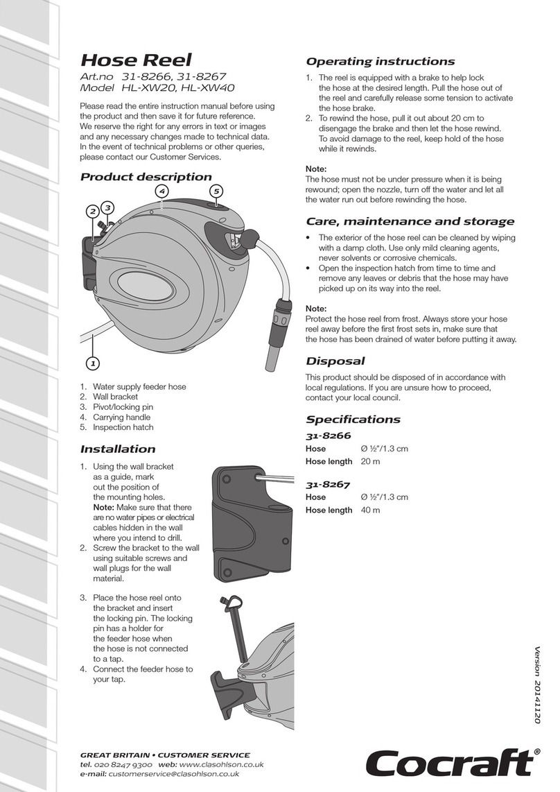 Cocraft HL-XW20 instruction manual
