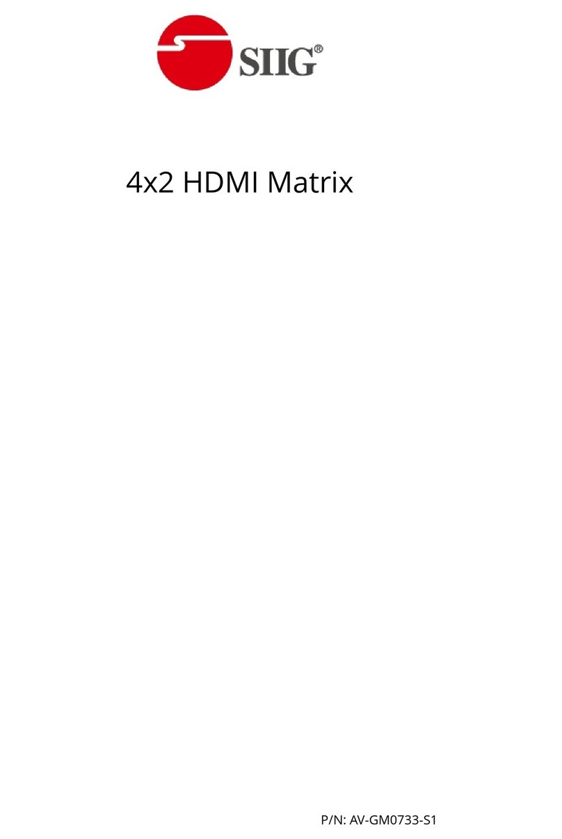SIIG AV-GM0733-S1 manual