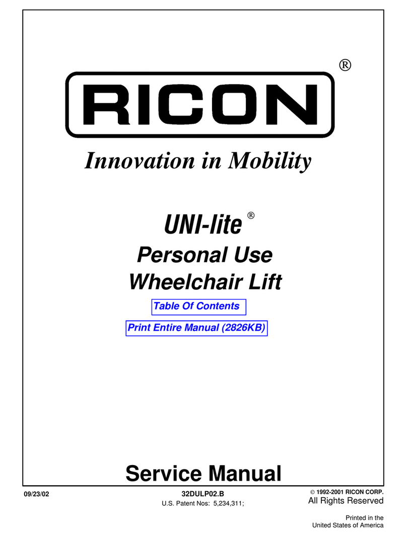 Ricon UNI-lite Service manual