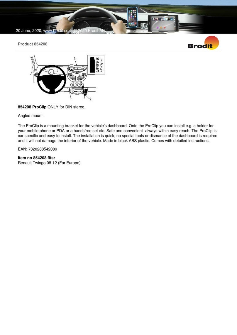 Brodit ProClip 854208 manual
