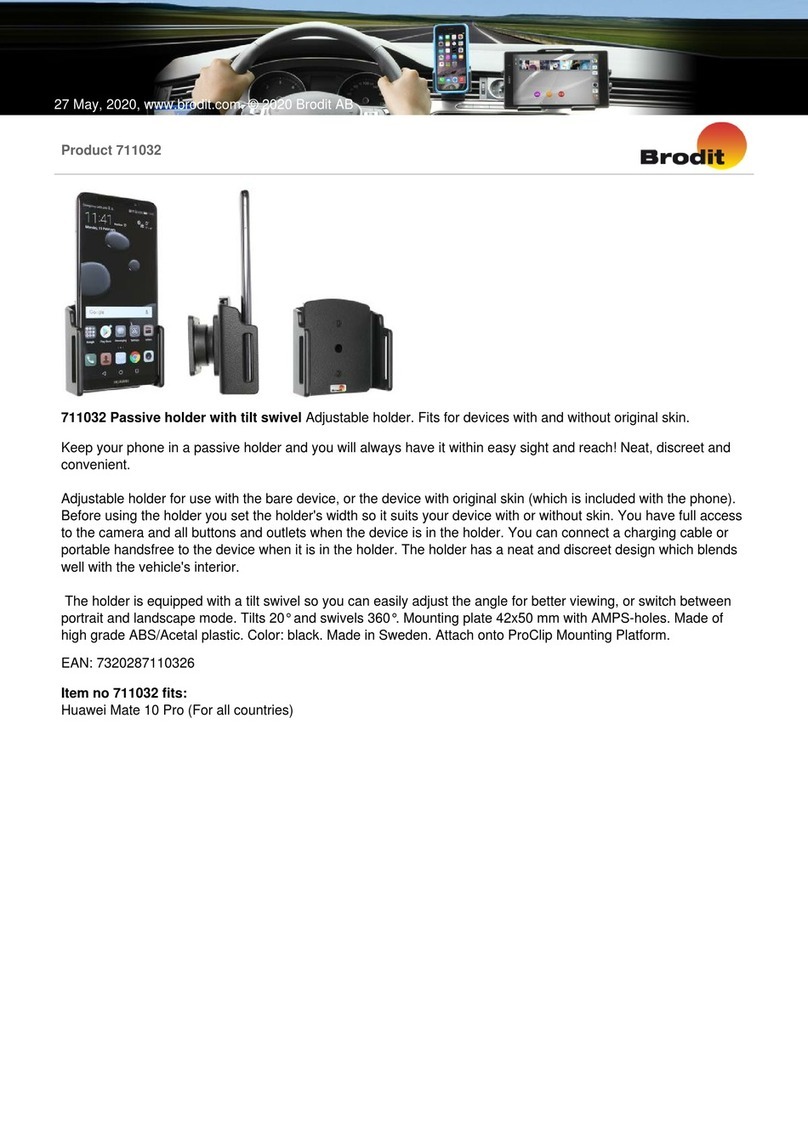 Brodit 711032 installation instructions