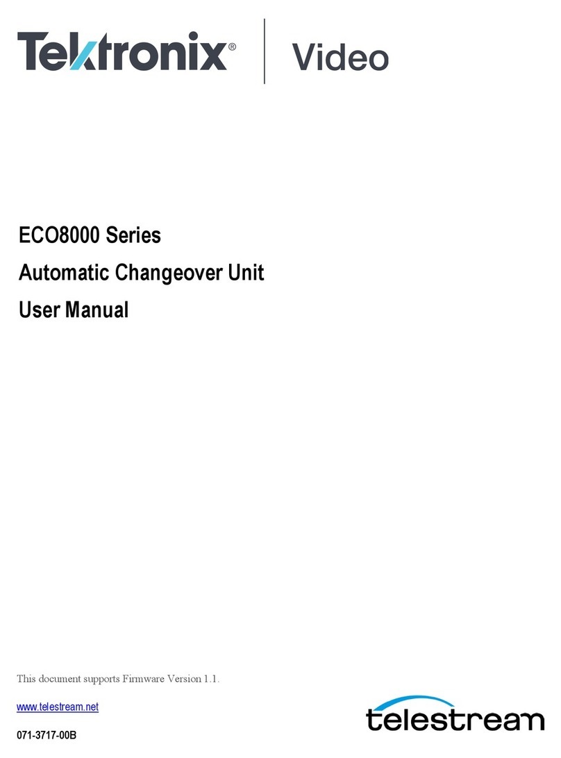 Tektronix ECO8000 Series User manual