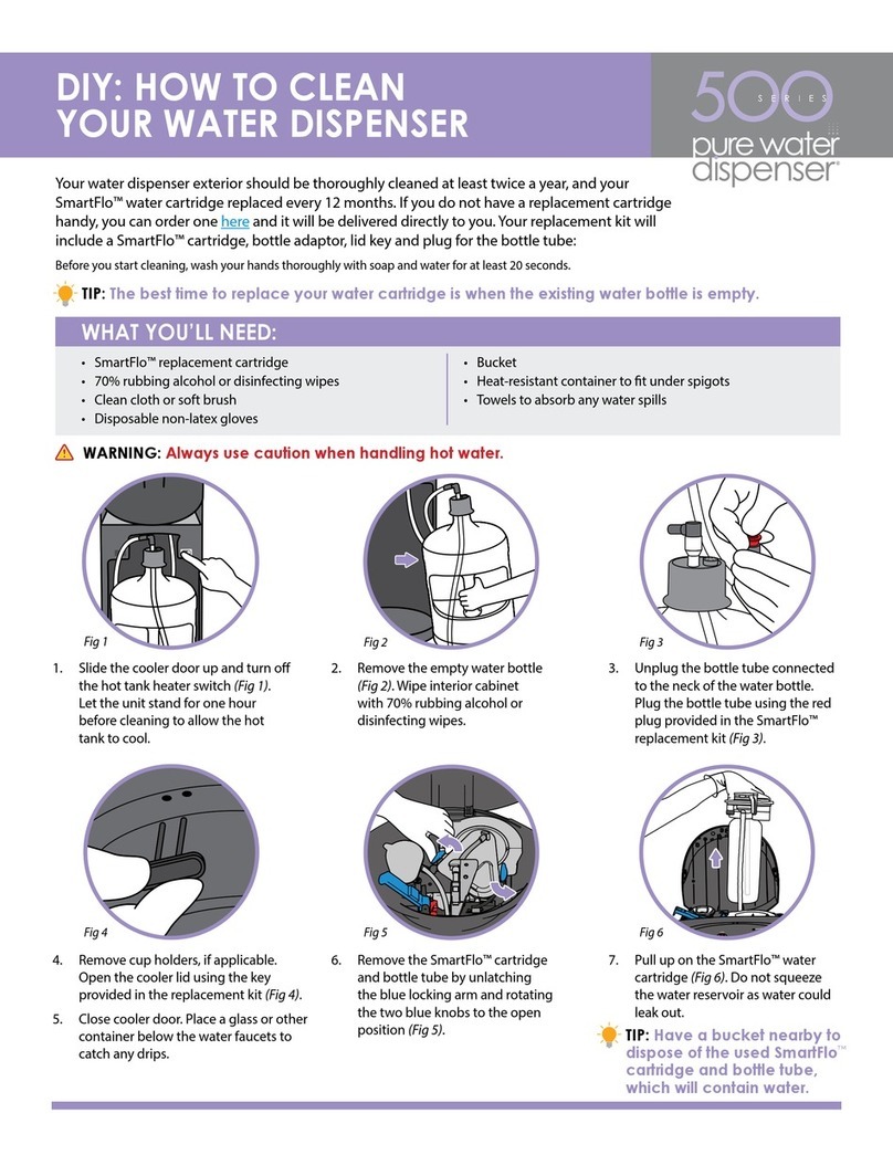 DS Services of America Pure Water Dispenser 500 Series How to Clean