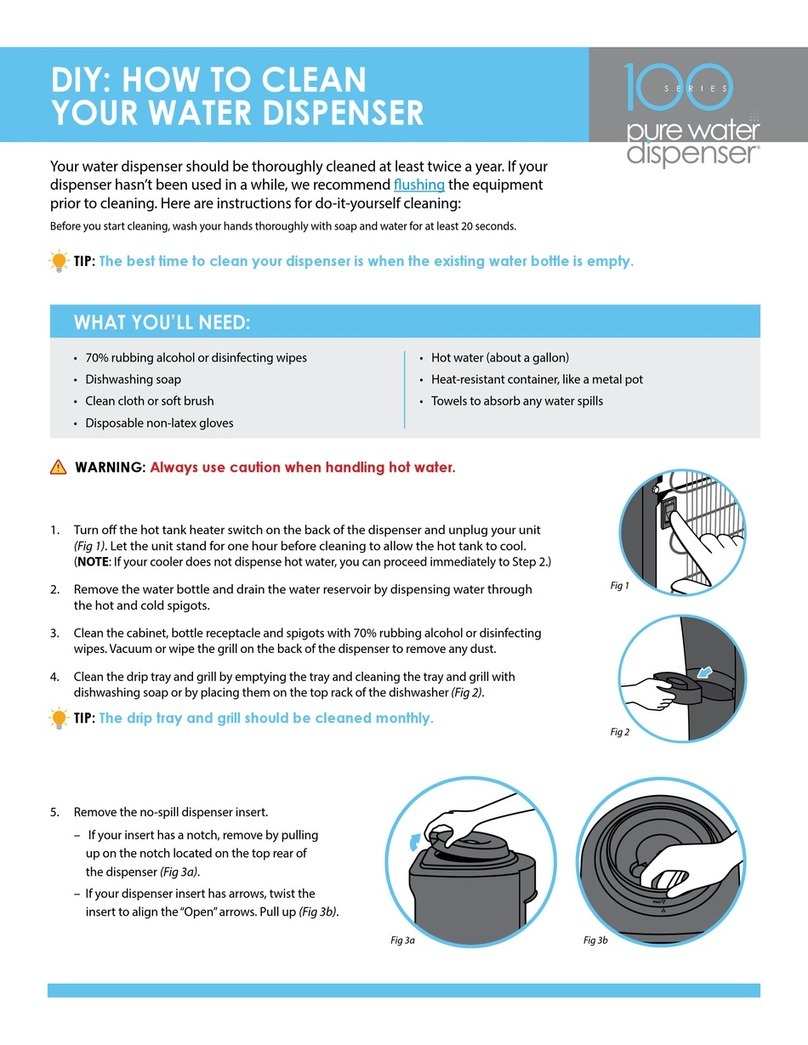 DS Services of America Pure Water Dispenser 100 Series User manual