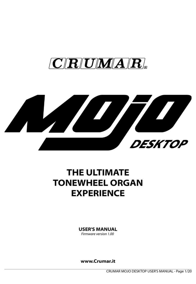 Crumar MOJO user manual
