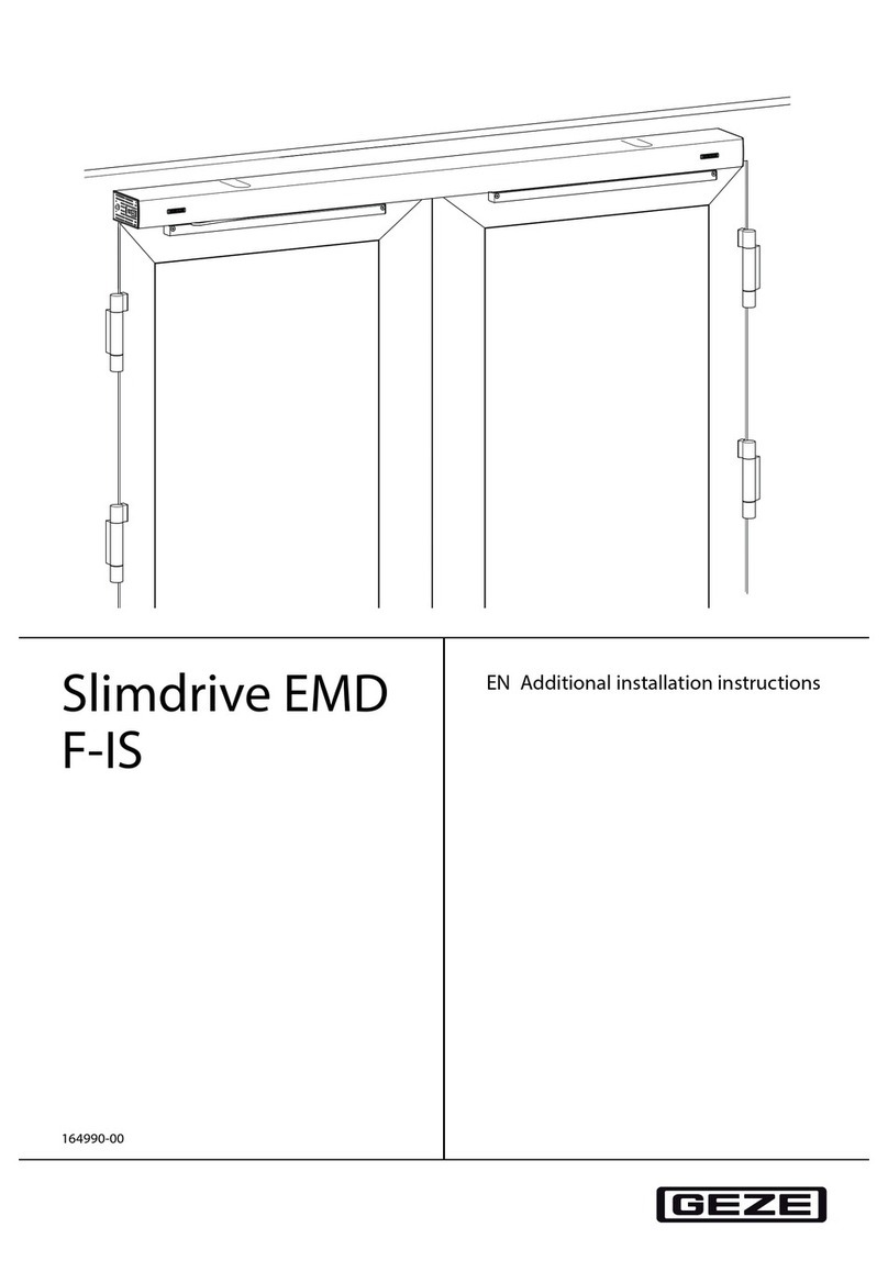 GEZE Slimdrive EMD-F-IS User manual