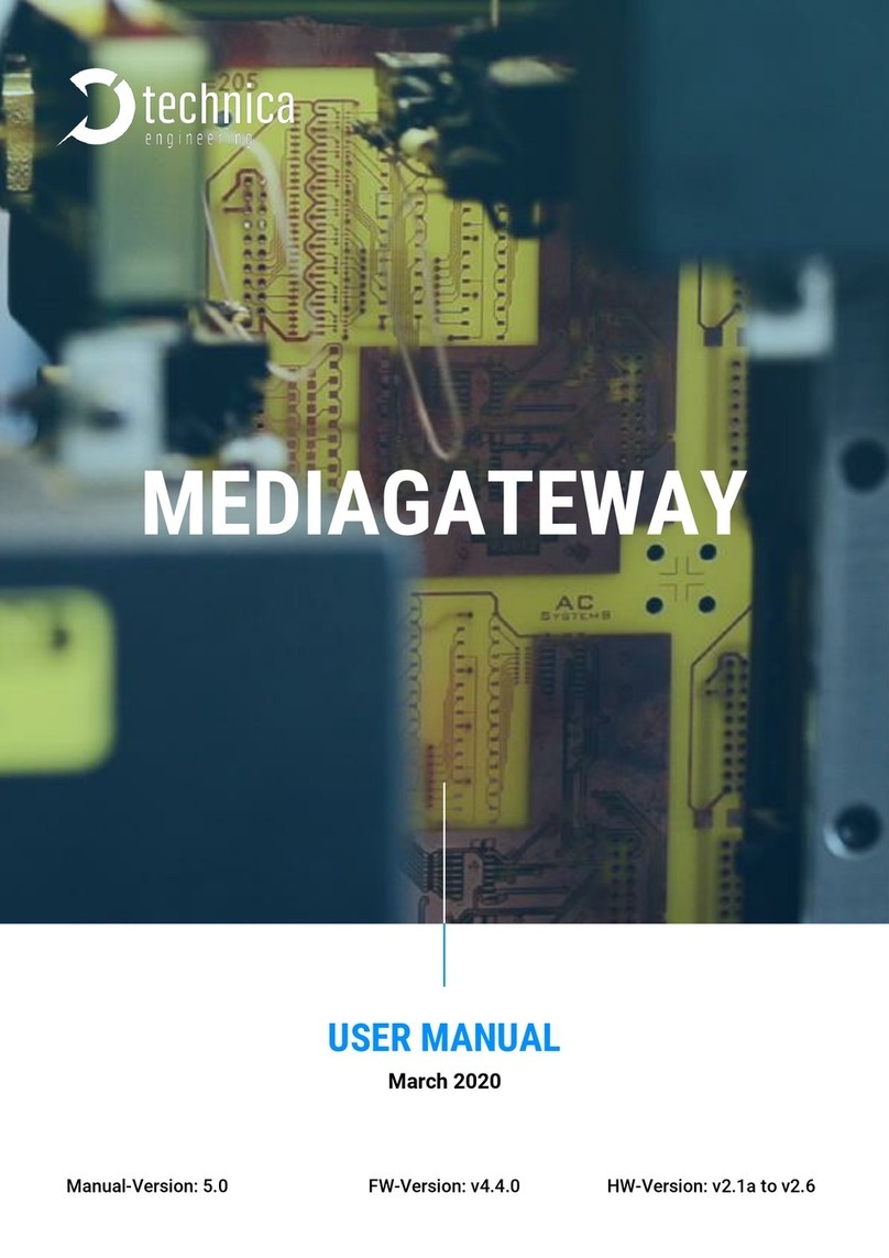 Technica Engineering MEDIAGATEWAY user manual