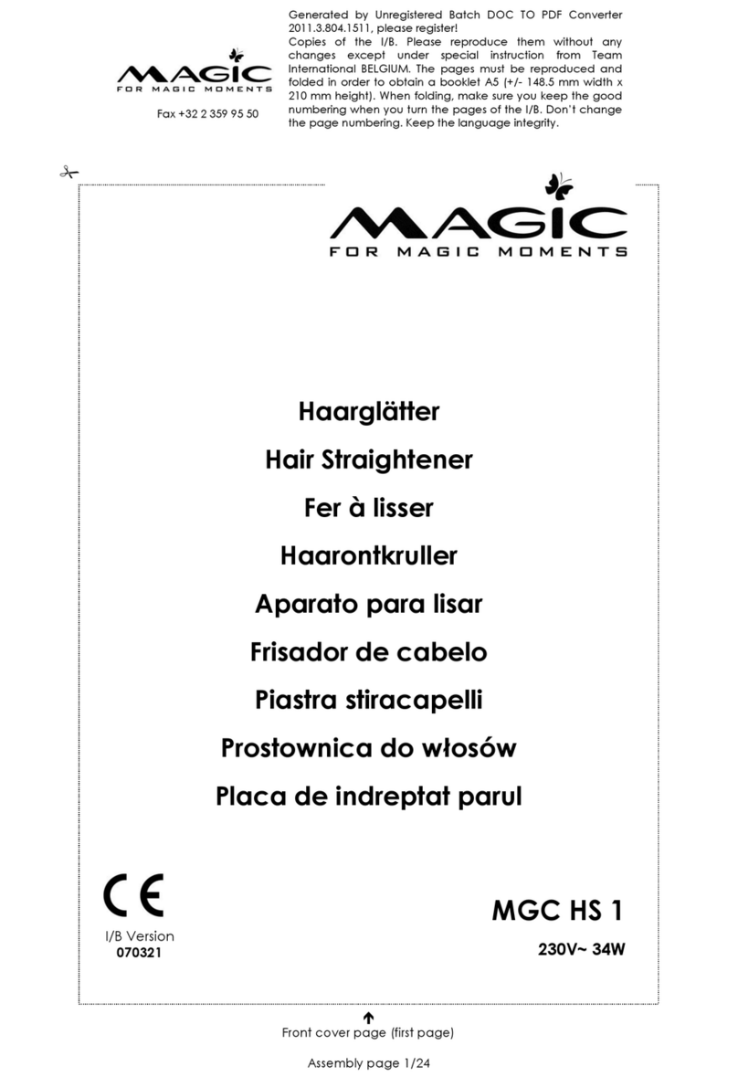 Magic MGC HS 1 operating instructions