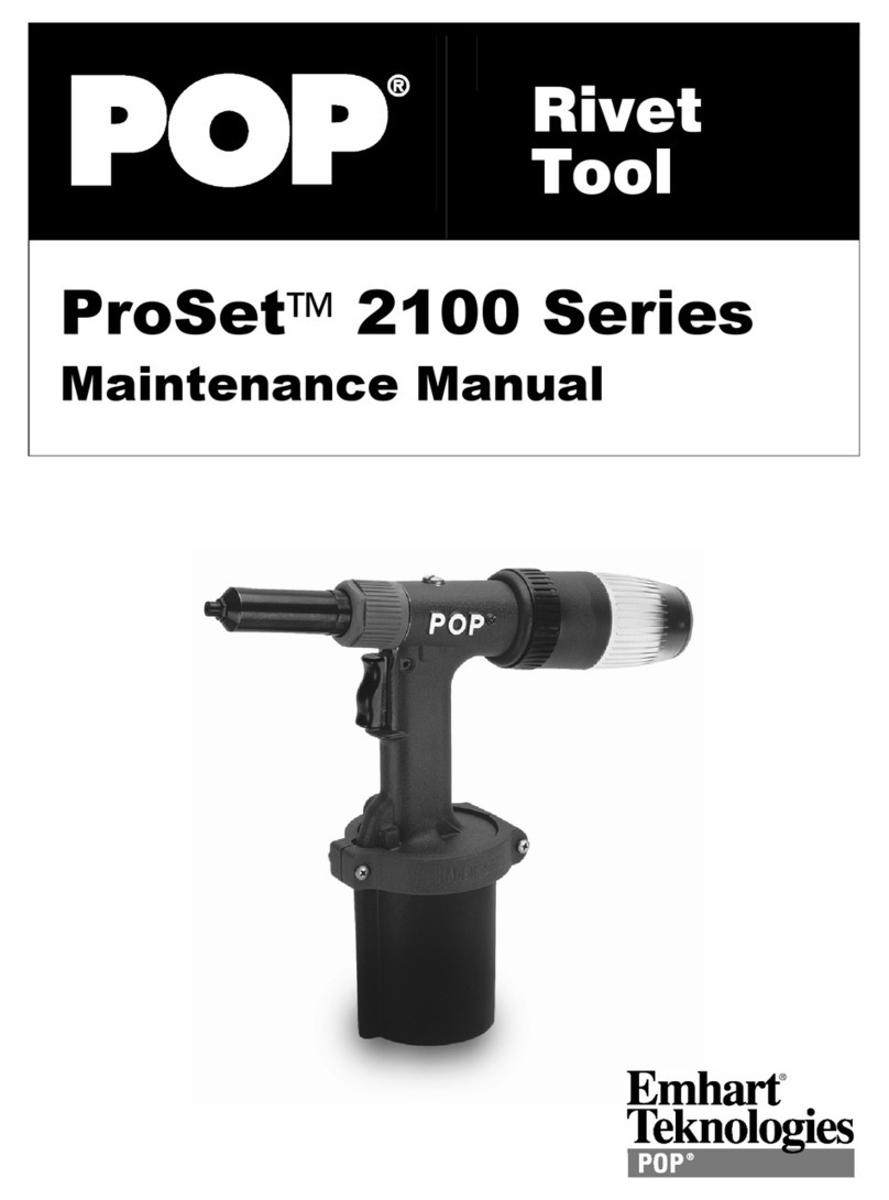 Emhart Teknologies POP ProSet 2100 Series User manual