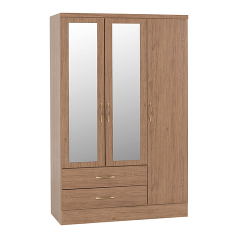 Seconique NORDIC 3 DOOR 3 DRAWER WARDROBE User manual Seconique NORDIC 3 DOOR 3 DRAWER WARDROBE User manual