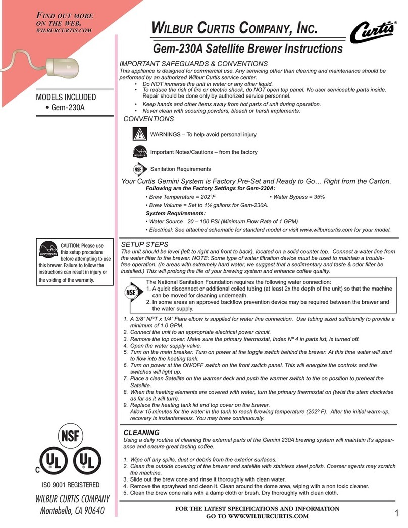 Curtis Gem-230A User manual