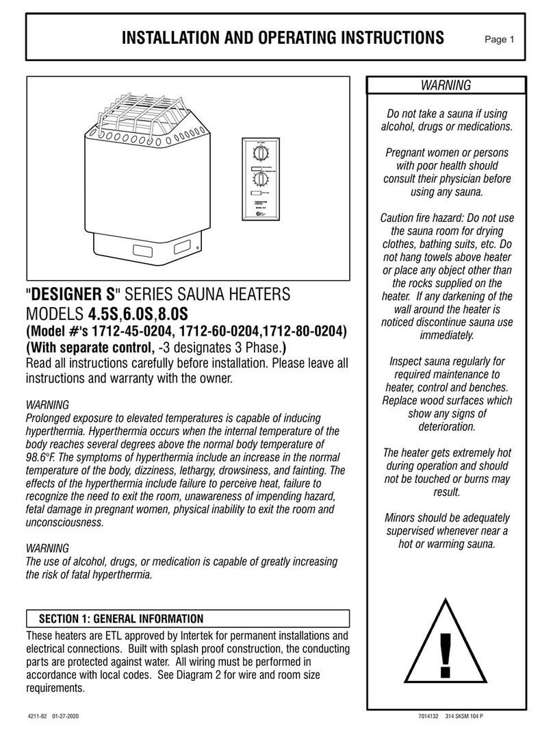 Amerec DESIGNER S Series Installation and operating instructions