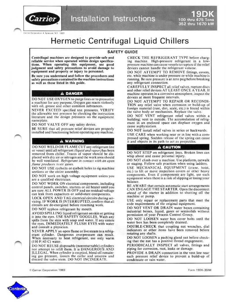 Carrier 19DK installation instructions Carrier 19DK installation instructions