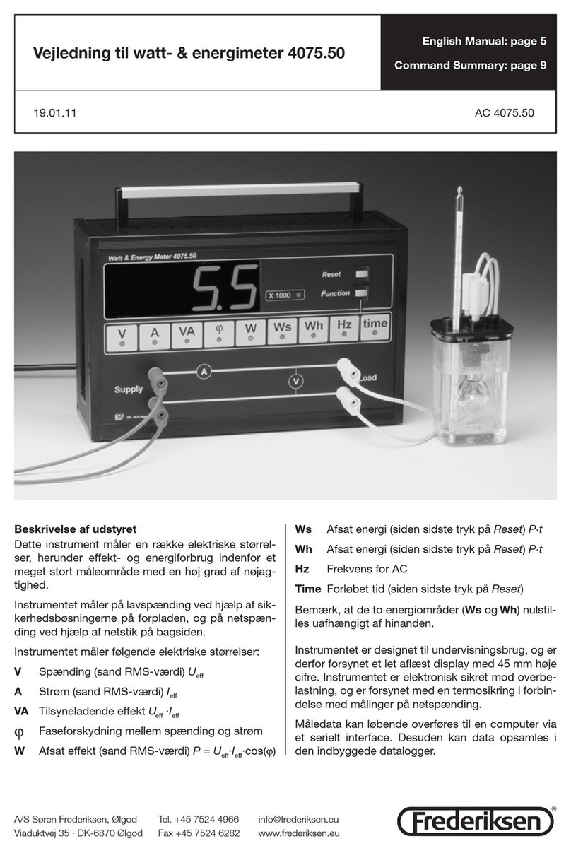 Frederiksen 4075.55 user manual