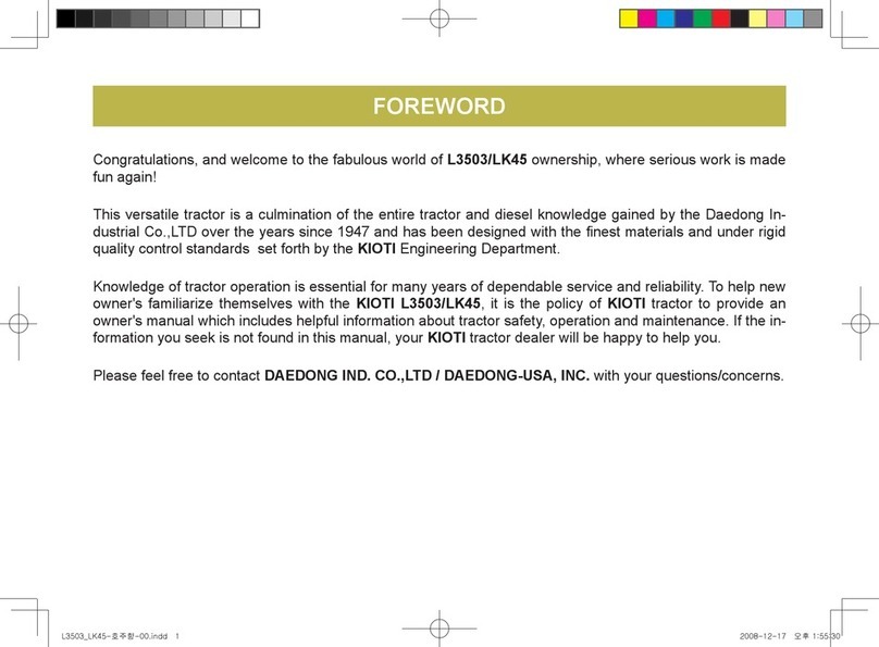 Kioti L3503 User manual