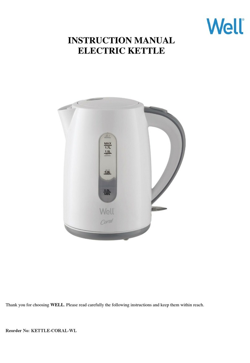 Well KETTLE-CORAL-WL instruction manual