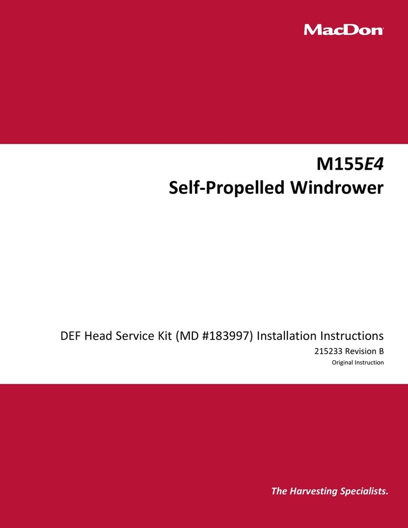 MacDon M155E4 installation instructions