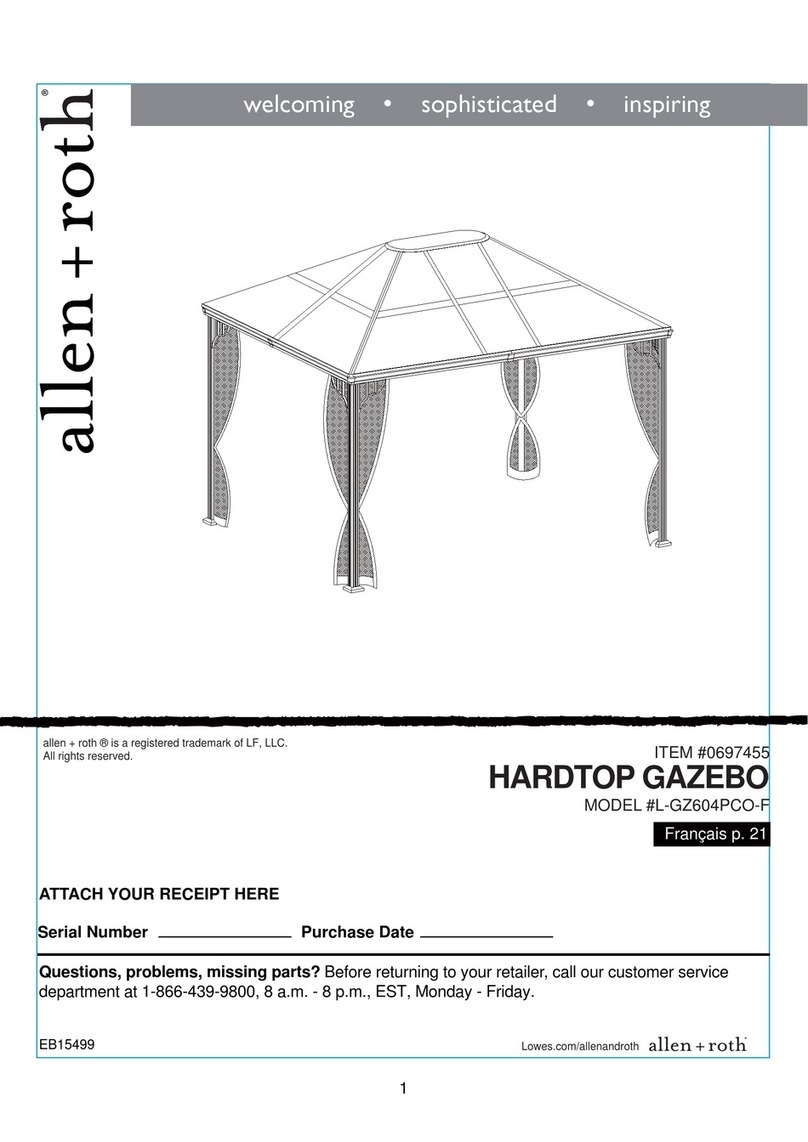 Allen + Roth L-GZ604PCO-F 0697455 User manual Allen + Roth L-GZ604PCO-F 0697455 User manual