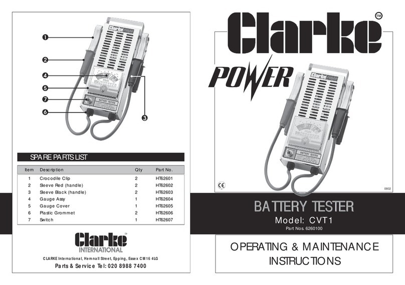 Clarke Power CVT 1 Installation and operation manual