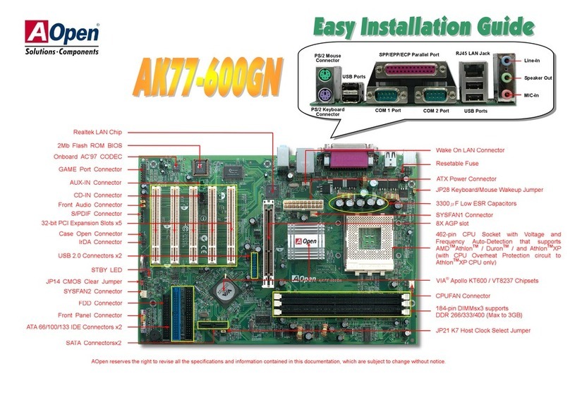 AOpen AK77-600GN Datasheet AOpen AK77-600GN Datasheet