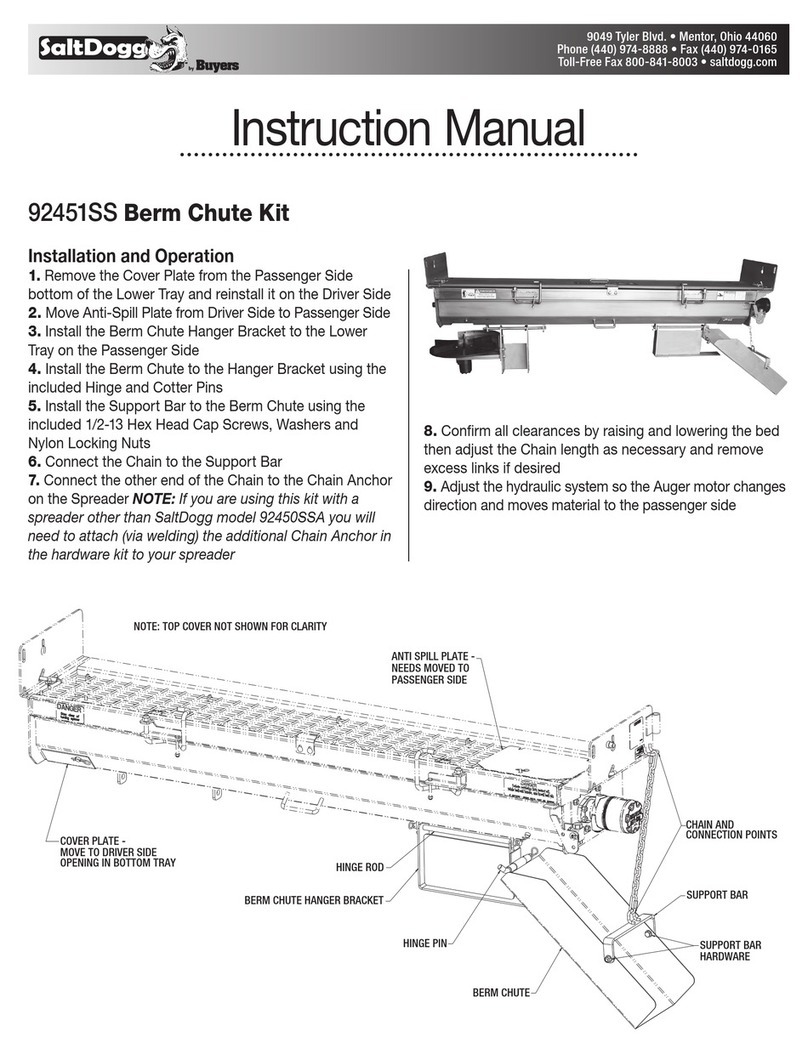 Buyers SaltDogg 92451SS instruction manual