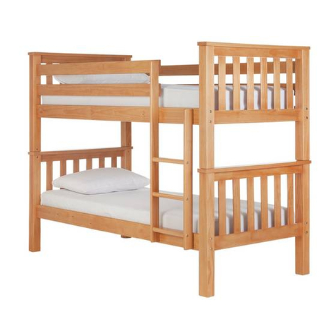 Argos Heavy Duty Bunk Bed 557/5554 User manual