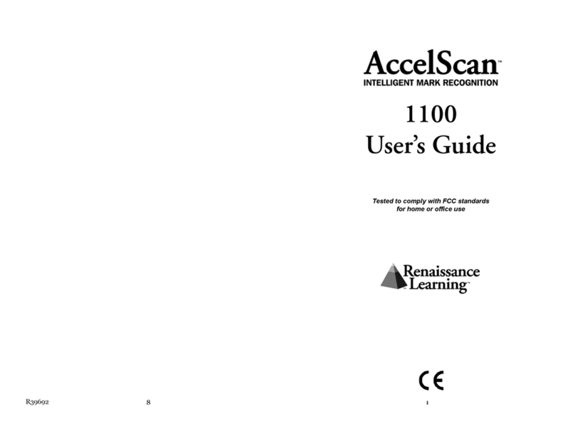 Renaissance Learning AccelScan 1100 user guide