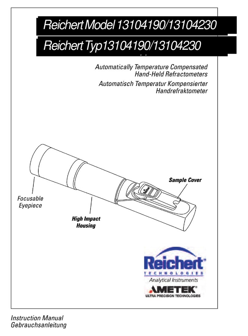 Ametek Reichert 13104190 User manual Ametek Reichert 13104190 User manual