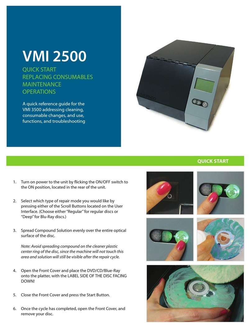 VenMill Industries VMI 2500 Quick reference guide