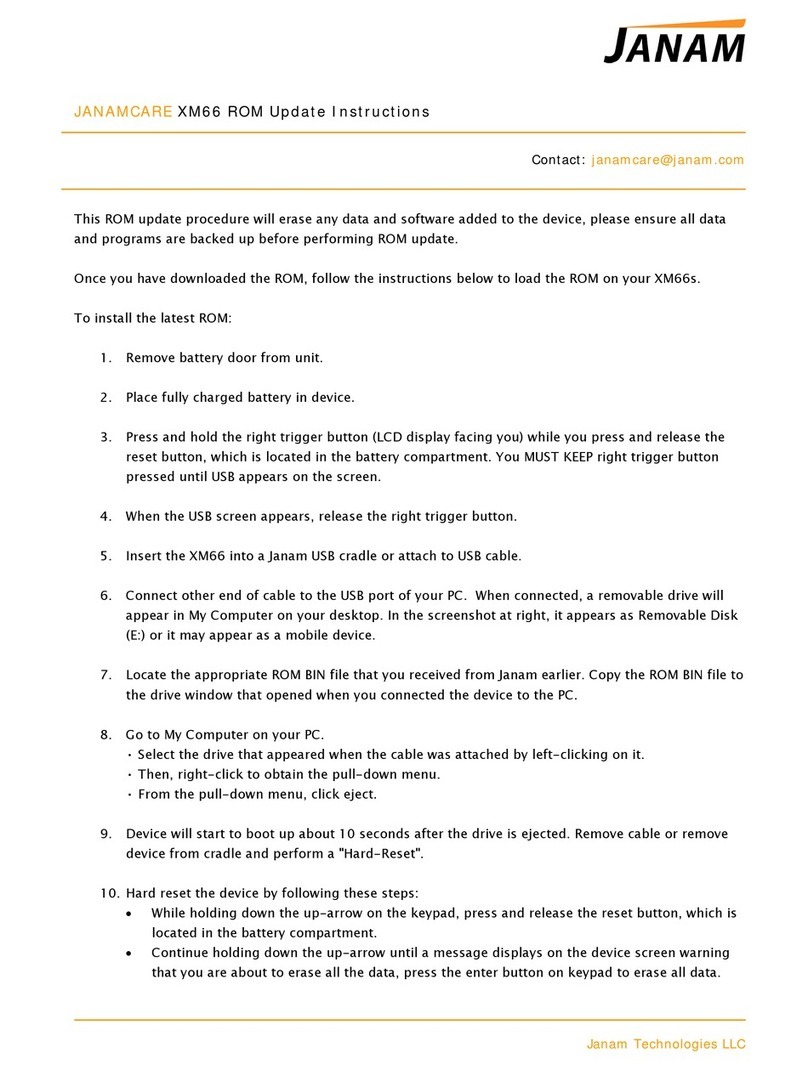 Janam XM66 Update instructions