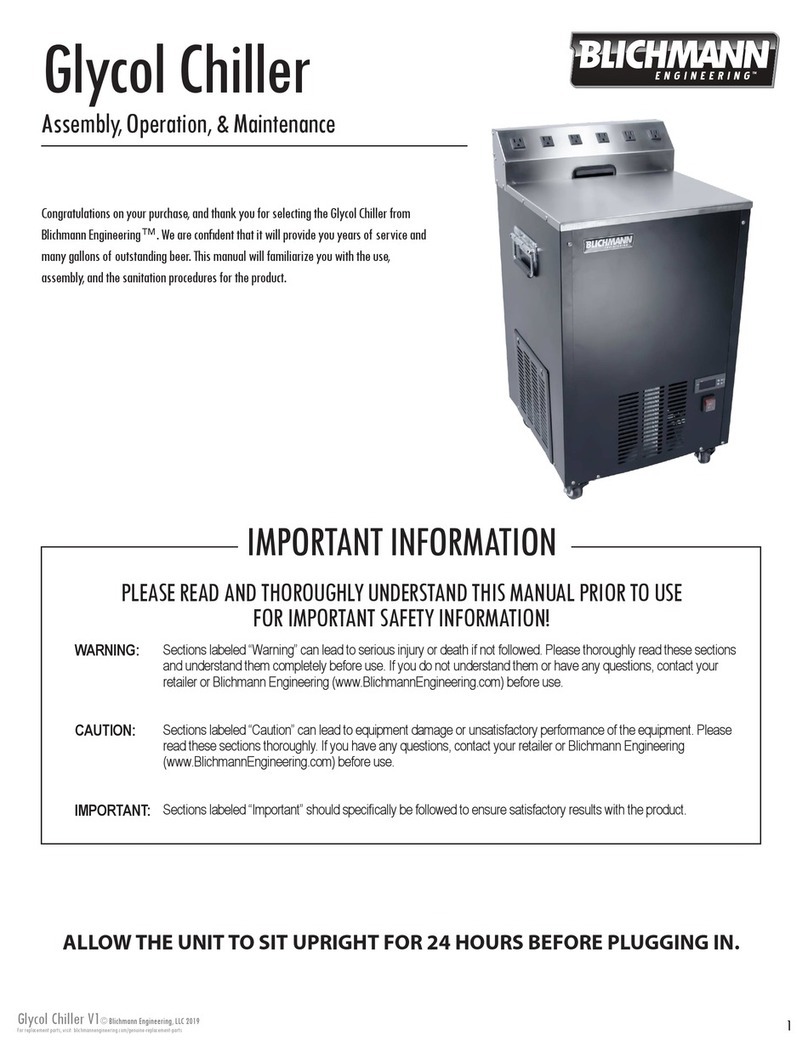 Blichmann Engineering Glycol Chiller Assembly operation maintenance