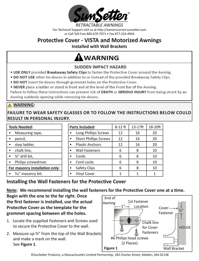 SunSetter Vista Series manual