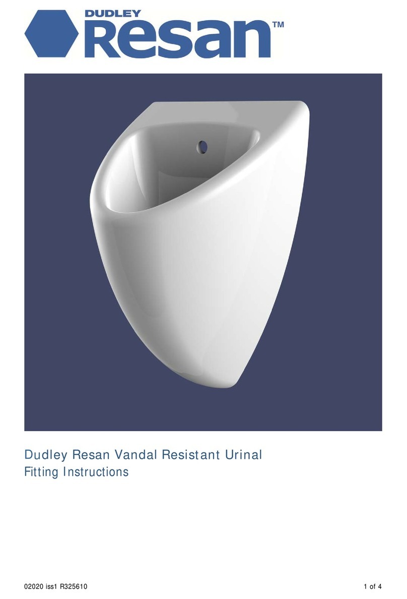 Dudley Resan Vandal Resistant Urinal Fitting instructions Dudley Resan Vandal Resistant Urinal Fitting instructions