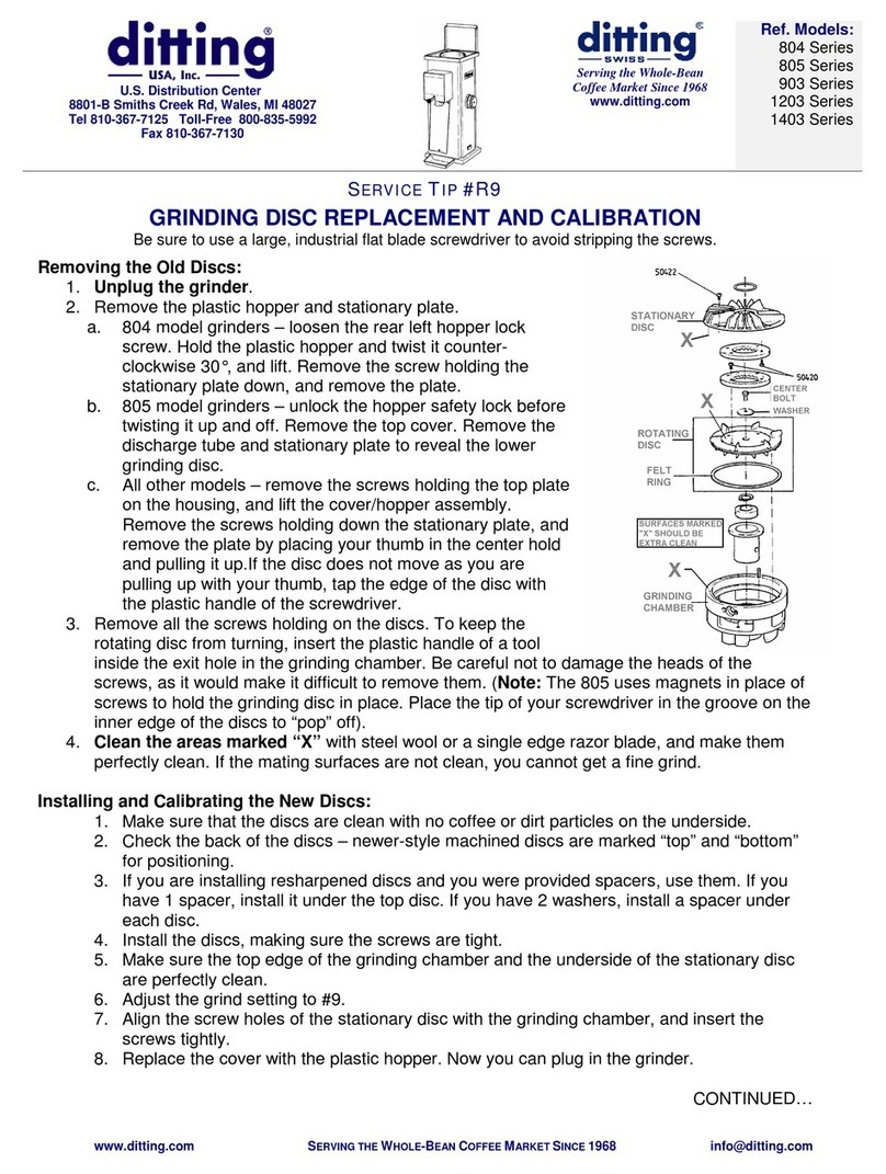 DITTING 804 Series Service tip