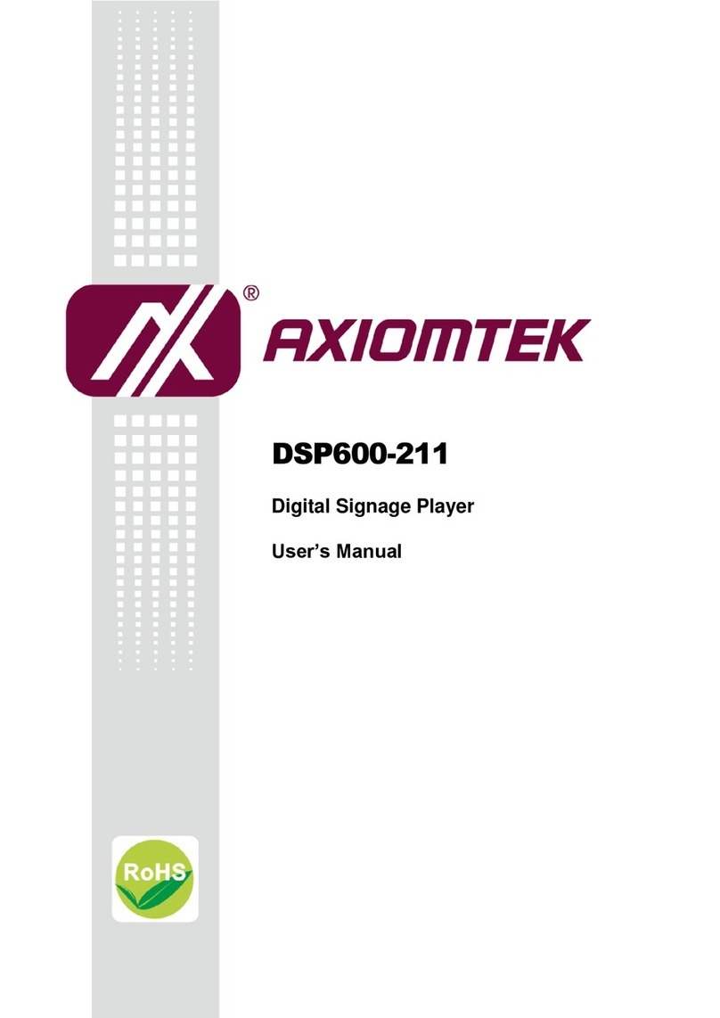 AXIOMTEK DSP600-211 User manual