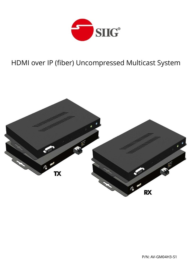 SIIG AV-GM04H3-S1 manual