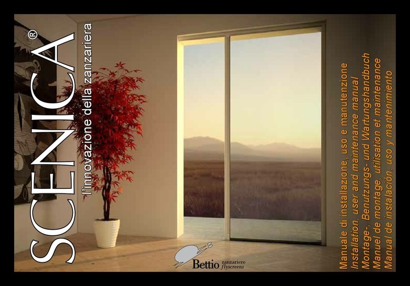 Bettio Scenica Installation, user and maintenance manual