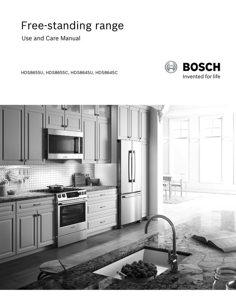 Bosch HDS8655U User manual