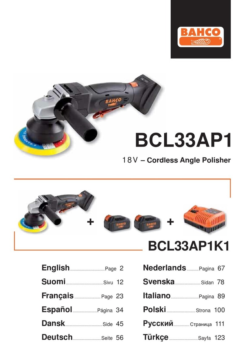Bahco BCL33AP1 operating instructions