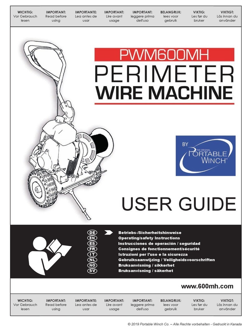 Portable Winch PWM600MH user guide