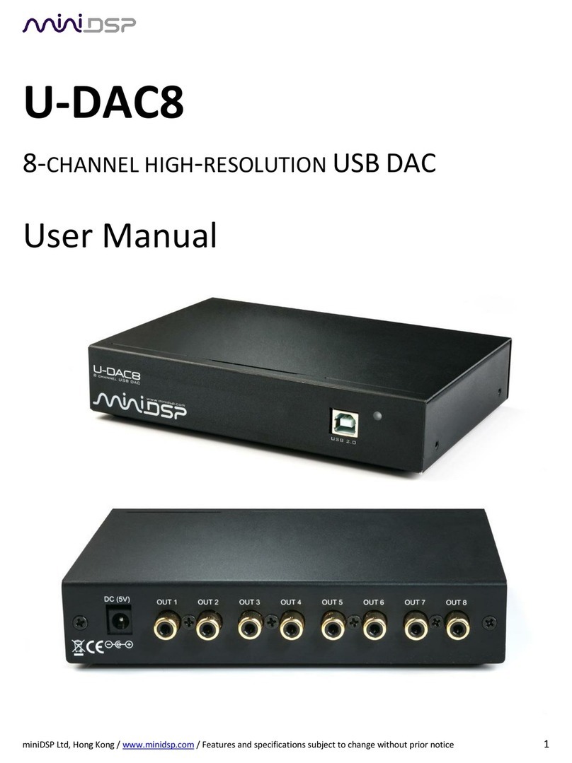 miniDSP U-DAC8 user manual