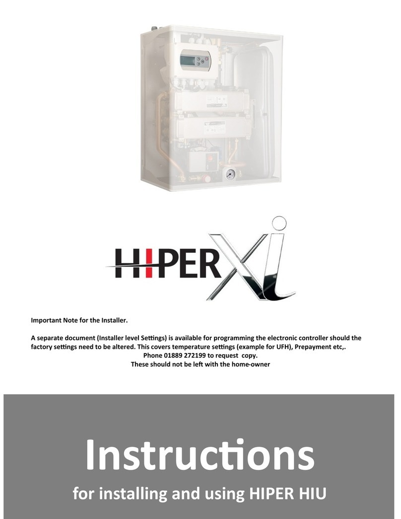 Inta Hiper Xi45 INDIRECT HIU 45DHW/10HTG instructions