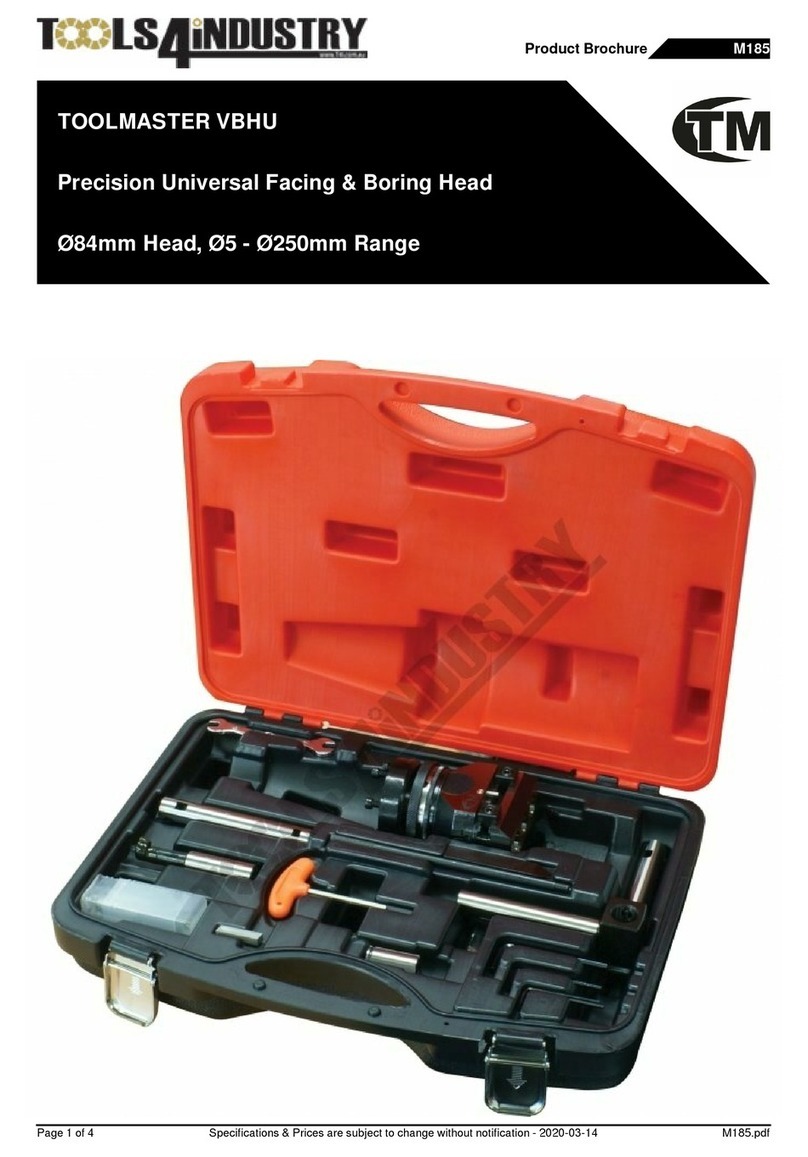 Tools 4 Industry TOOLMASTER VBHU User manual