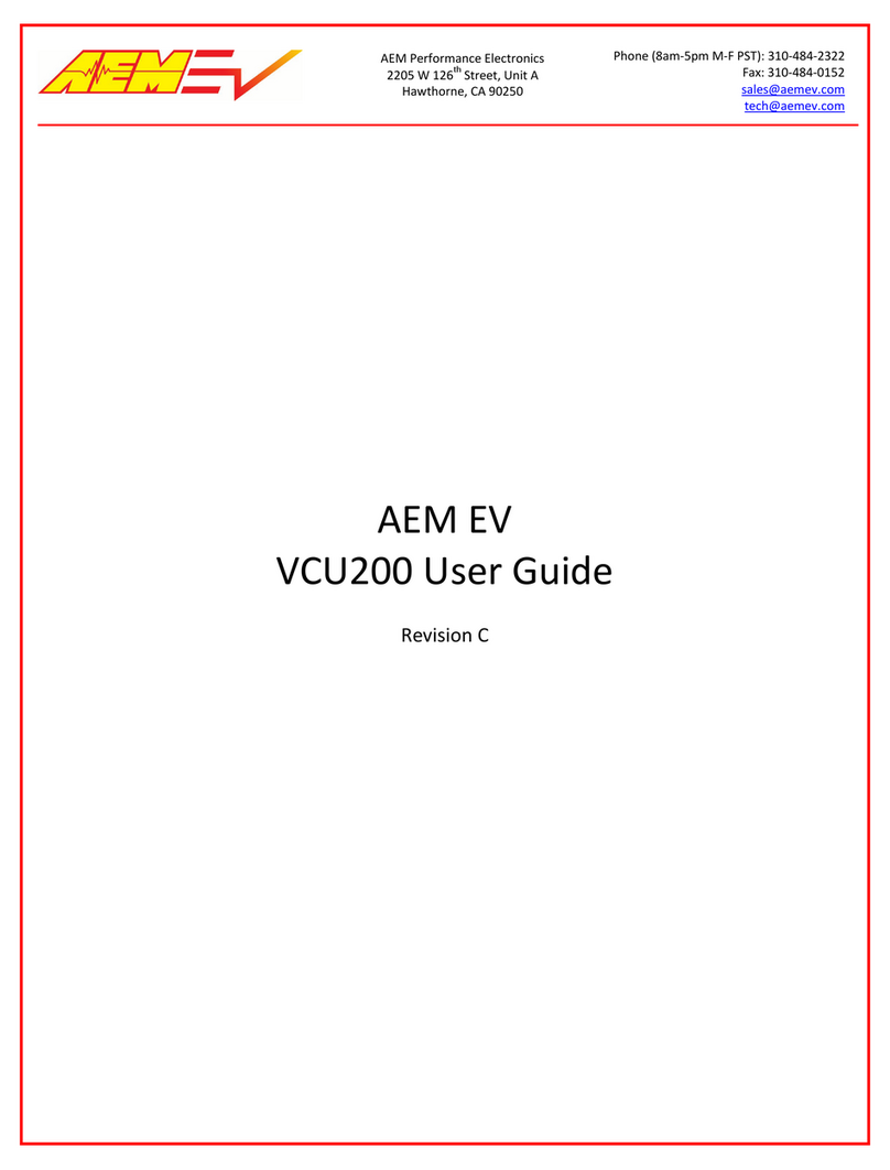 AEM VCU200 User manual