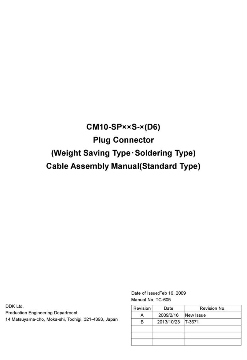 DDK CM10-SP Series Assembly manual