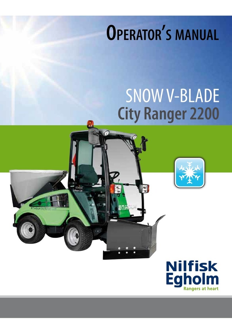 Nilfisk Egholm City Ranger 2200 Snow V-Blade Operator's manual