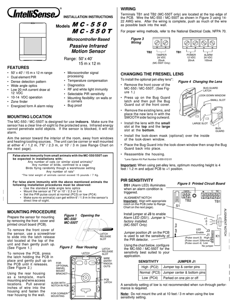 IntelliSense MC-550 installation instructions