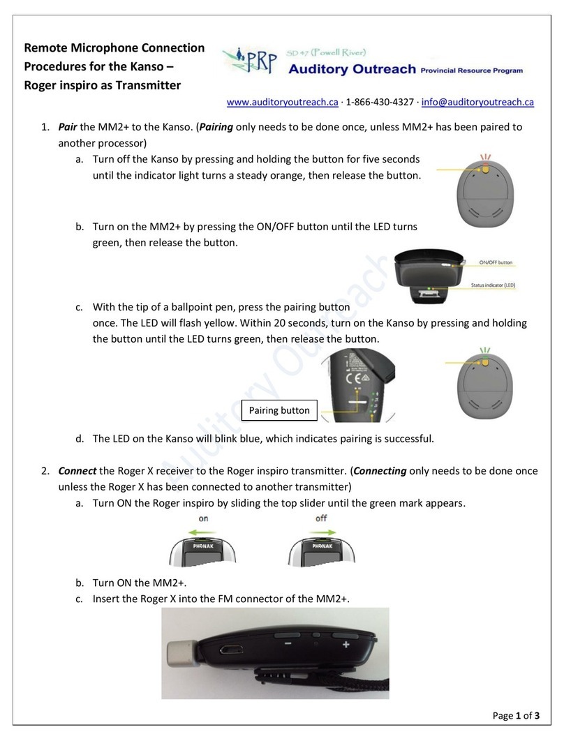Cochlear MM2+ quick start guide
