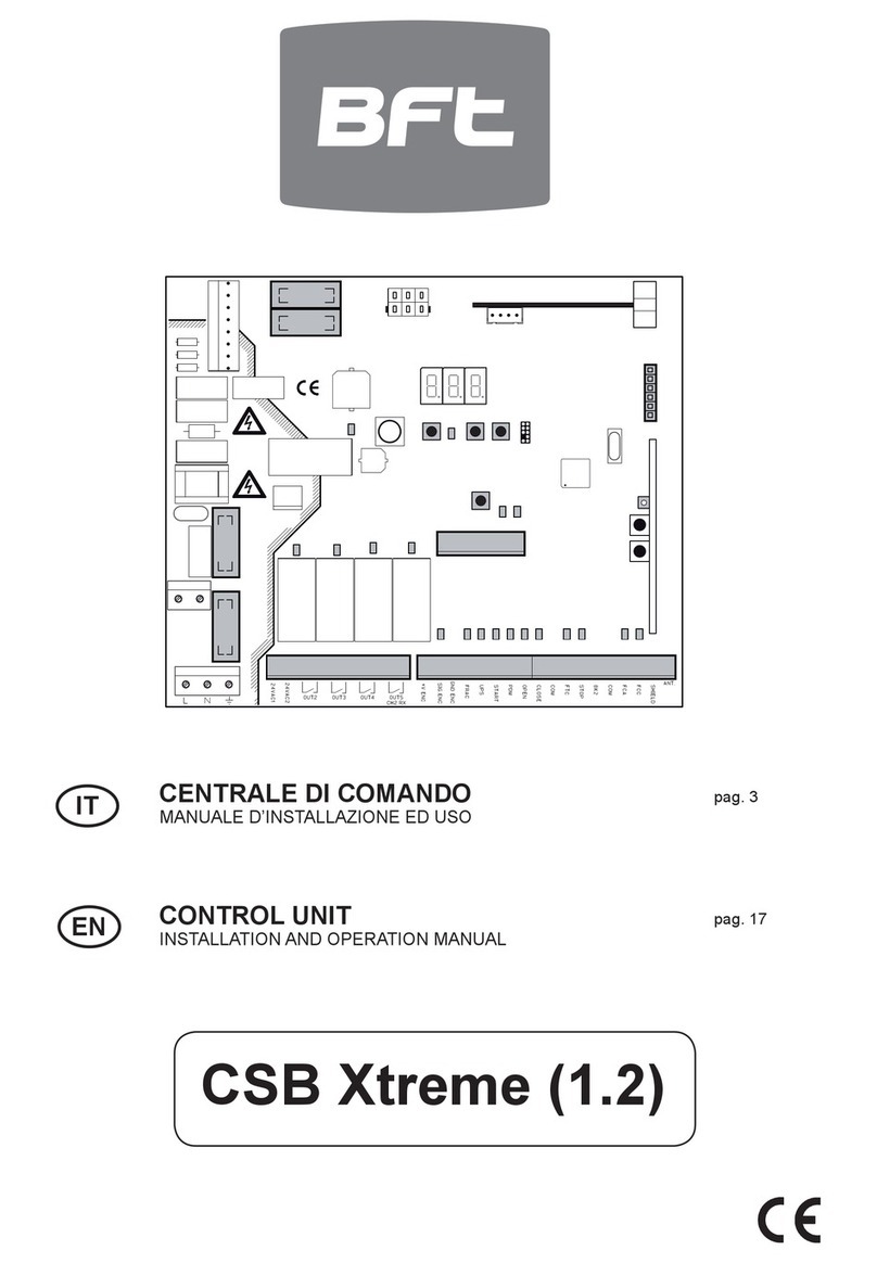 BFT CSB Xtreme (1.2) User manual